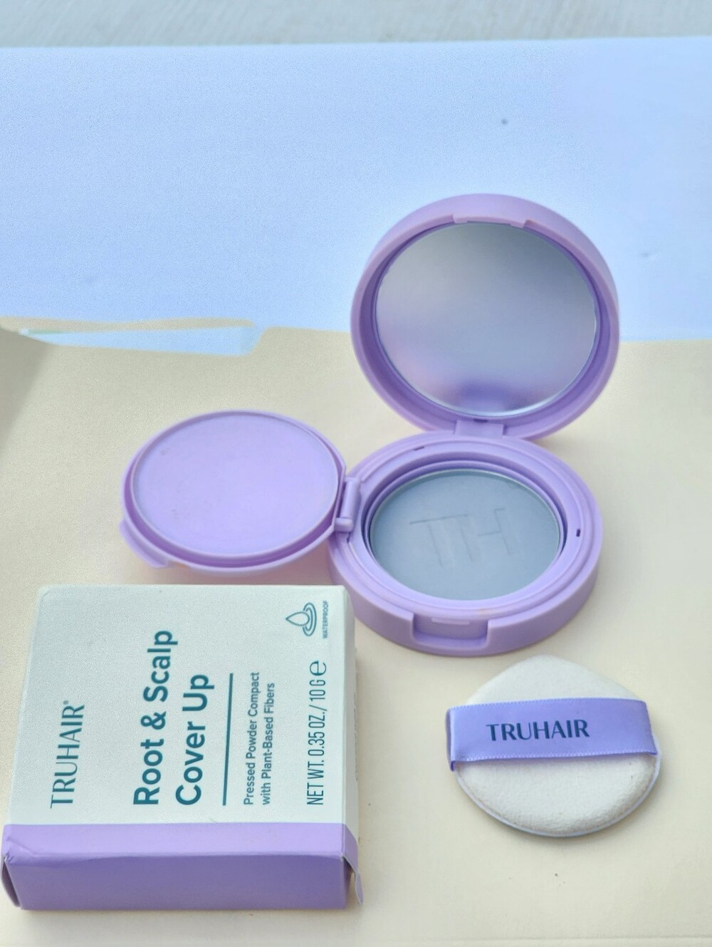 Truhair Gray Root & Scalp Cover Up Pressed Powder Hair Compact - Picture 3 of 7
